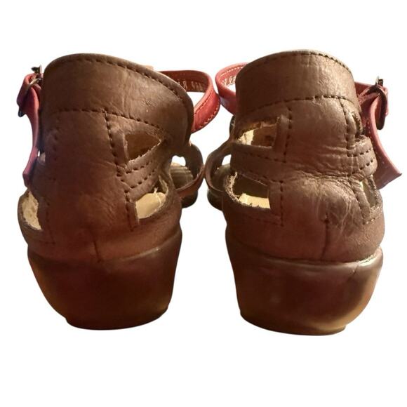 Huaraches Sandals Womens 7 M Colorful Leather Made In Mexico Wedge Ankle Strap - Picture 7 of 10